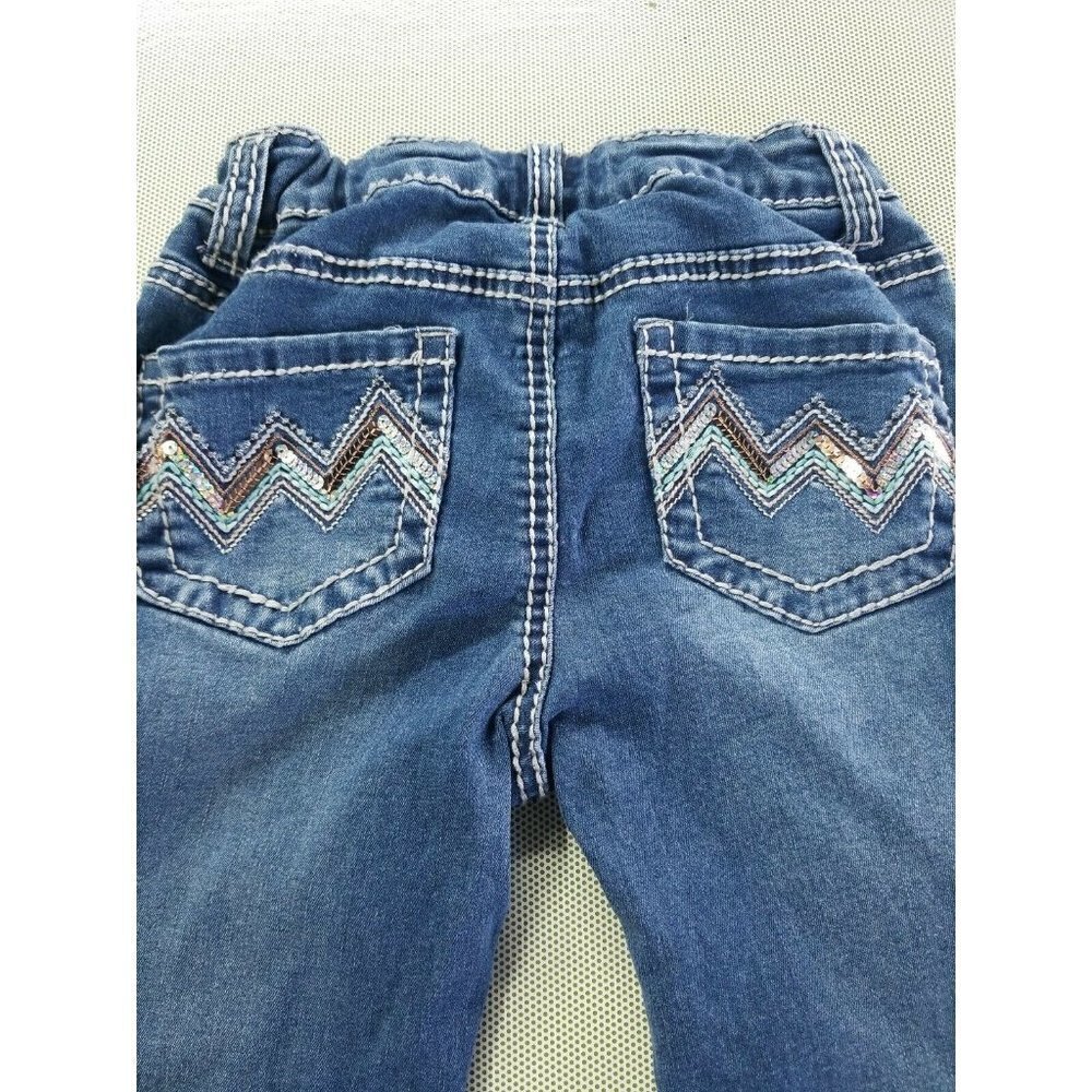 Girls First Skinny jeans Sz10 rear pocket embellis - Picture 6 of 8